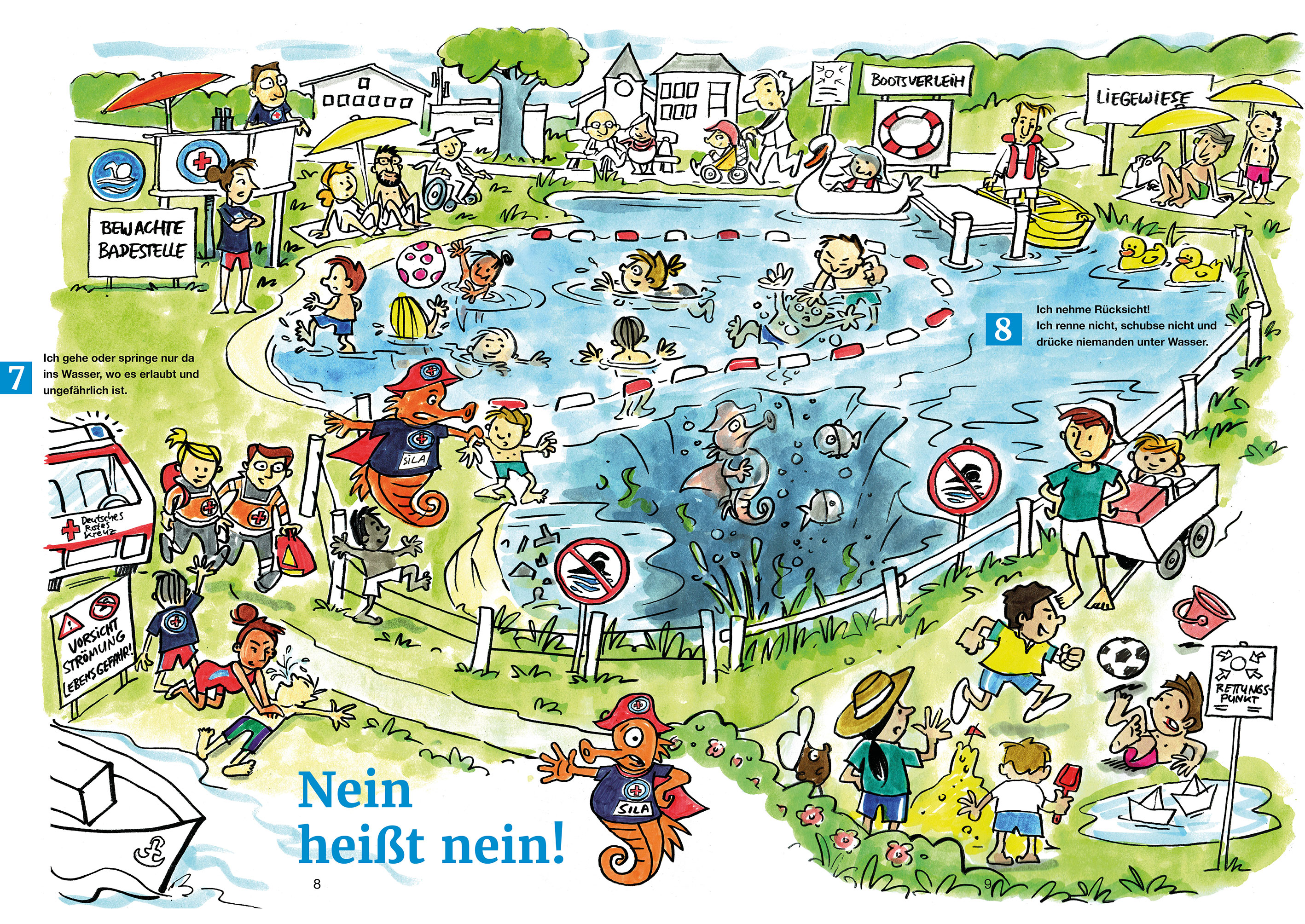 Wimmelbuch Seite 4 – kurze Motivbeschreibung.