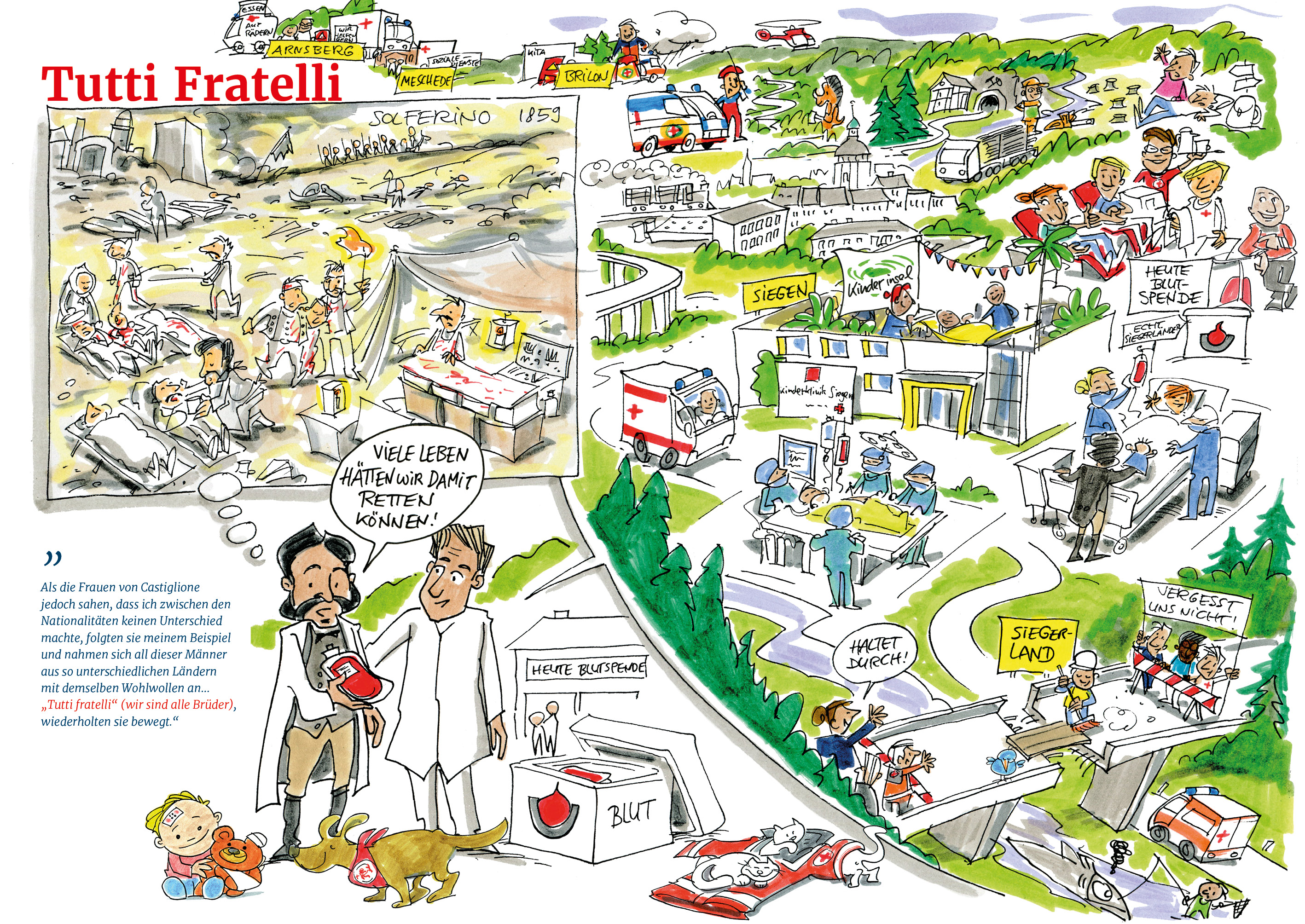 Wimmelbuch Seite 4 – kurze Motivbeschreibung.