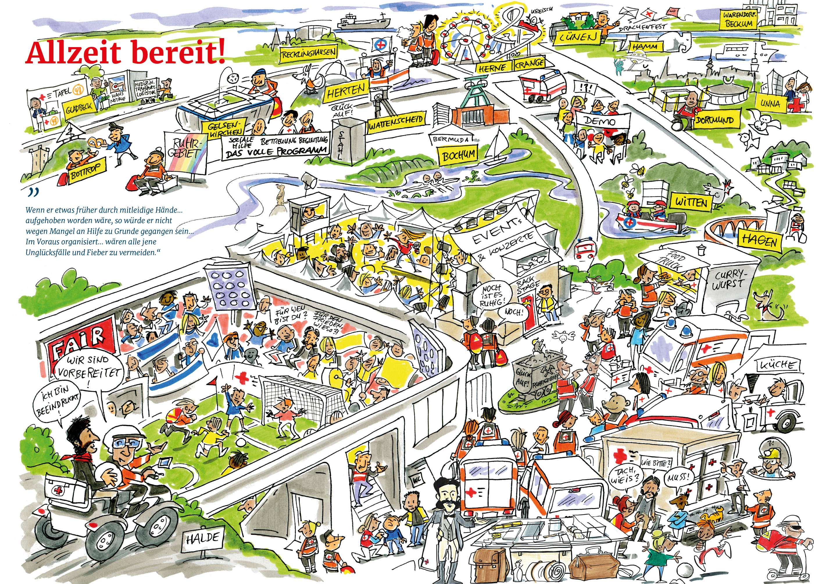 Wimmelbuch Seite 5 – kurze Motivbeschreibung.