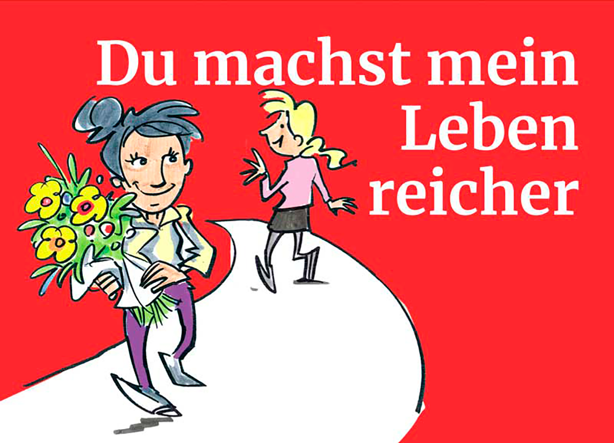 Du machst mein Leben reicher - ein Blumenstrauß im Vorbeigehen