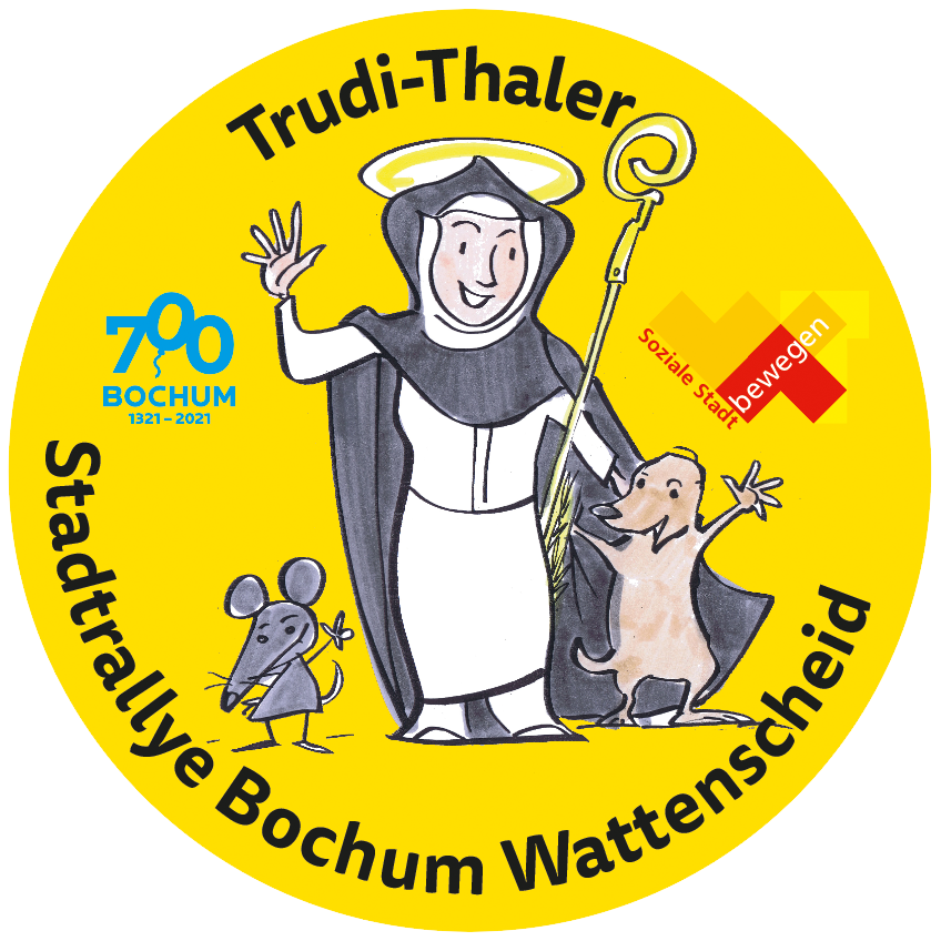 Stationenmarkierung mittels Fußbodenaufkleber